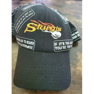 STURGIS VINTAGE 1996 Snap Back short bill  hat. Made in the U.S.A         L3
